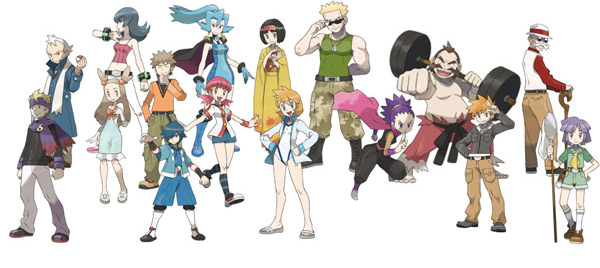 Pokémon Heart Gold & Soul Silver Gym Leaders