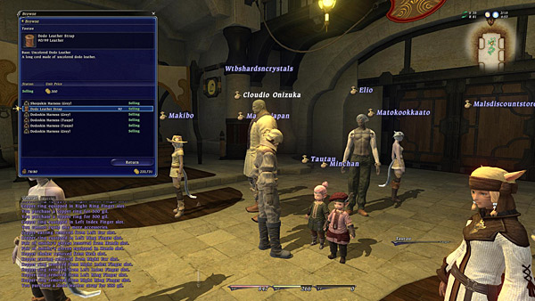 Final Fantasy XIV Online Review - Recensione - 55 - Old Market Wards Interface 01
